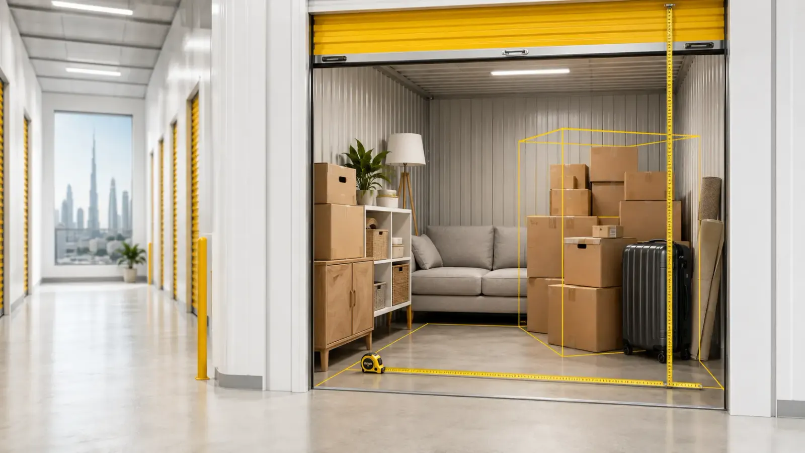 Storage Unit Sizes in Metres