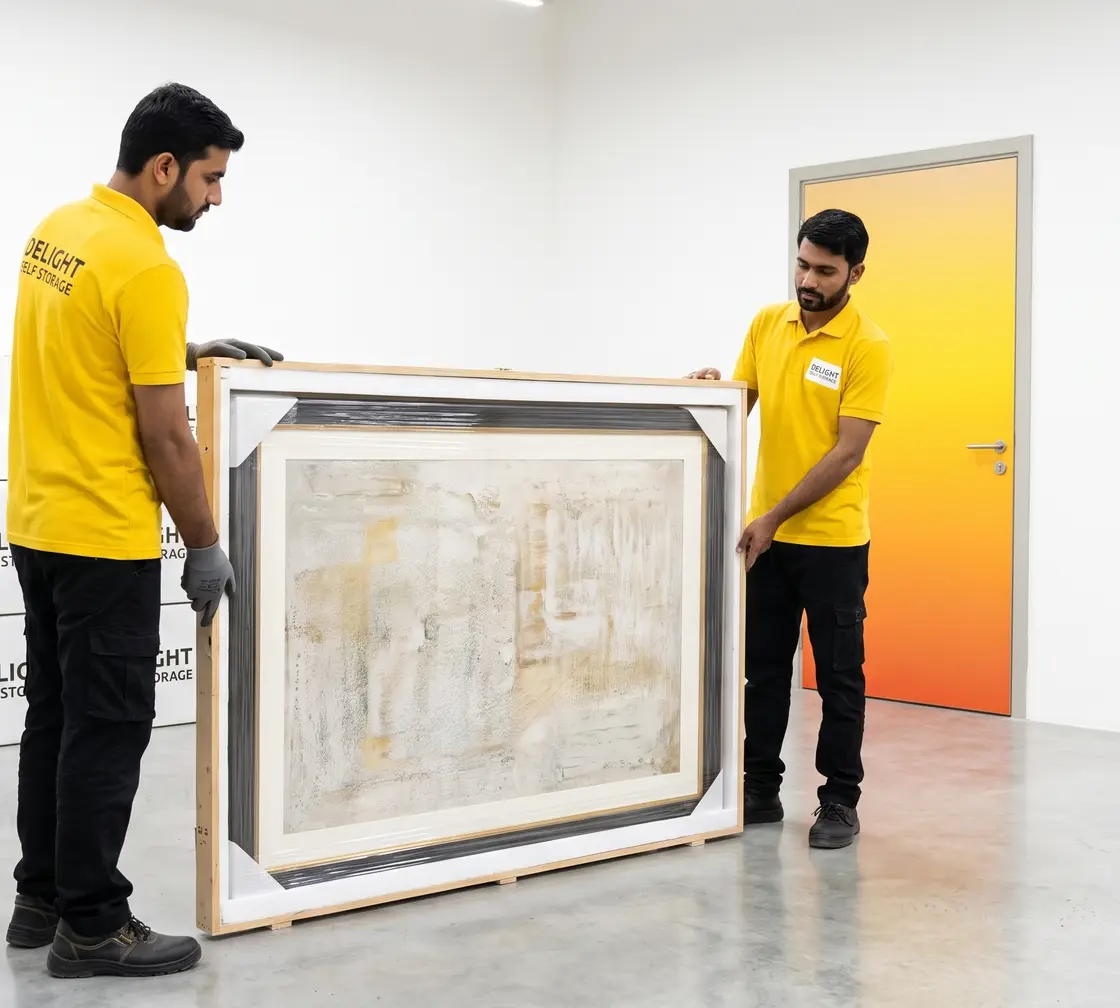 Delight Self Storage adviser explaining personal storage options in Abu Dhabi