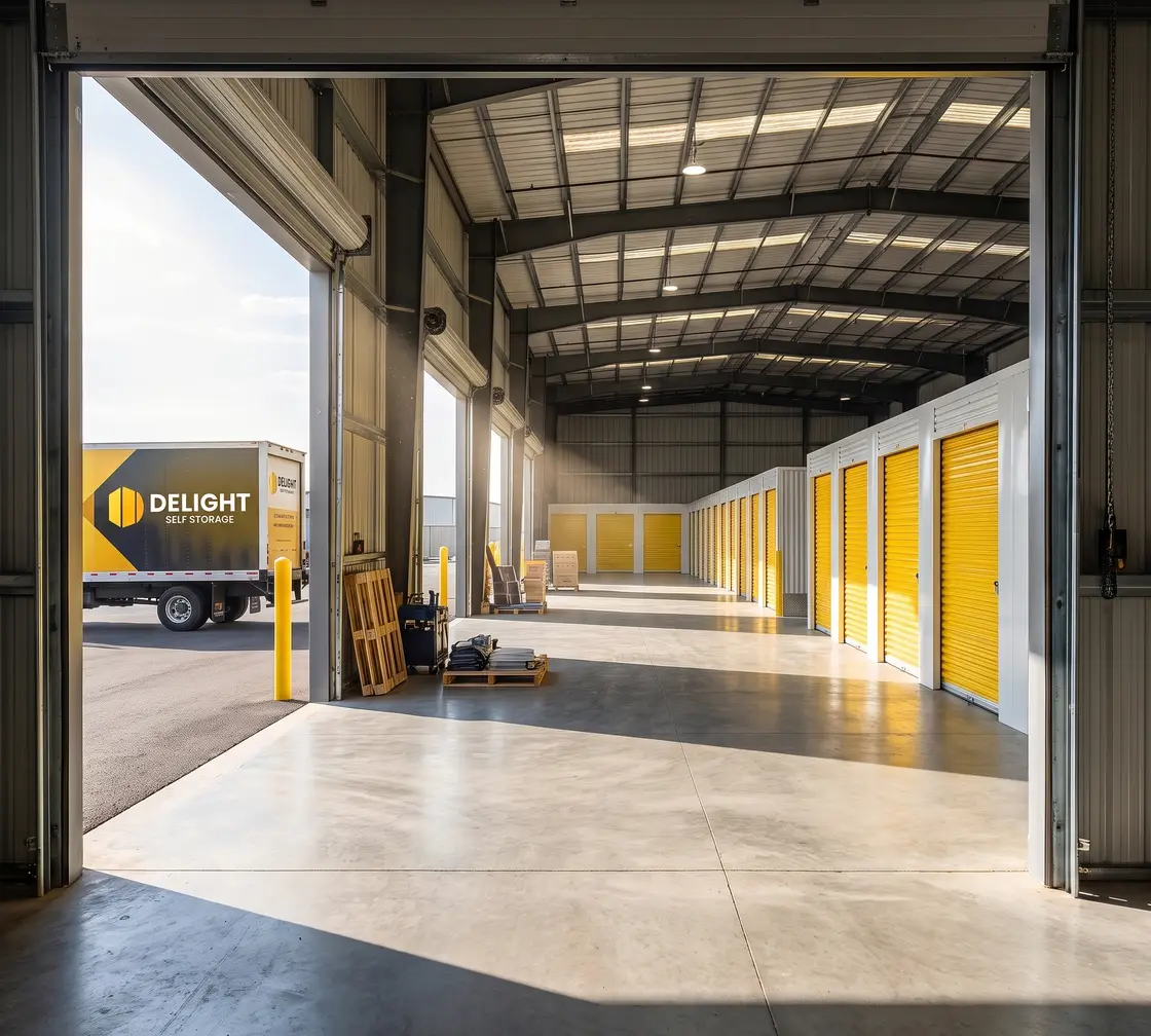 Loading bay at the Delight Self Storage warehouse in Abu Dhabi