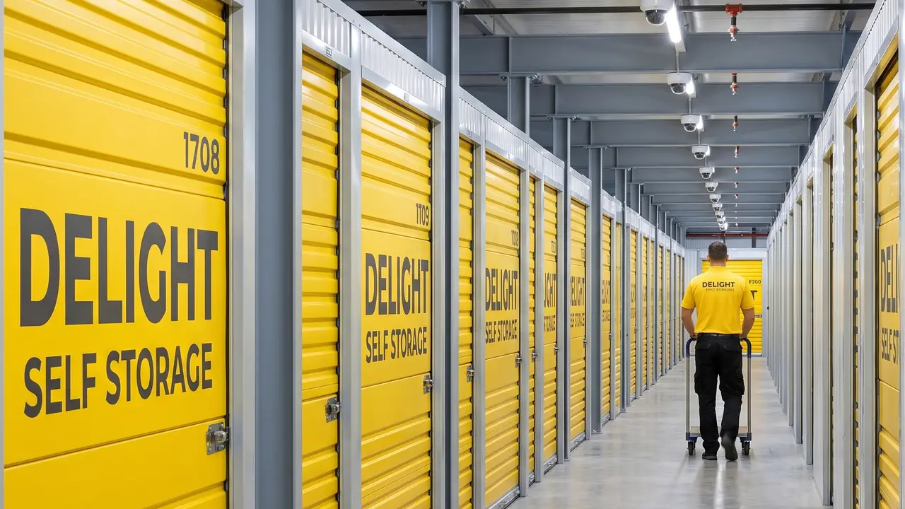 Loading bay at the Delight Self Storage warehouse in Ajman