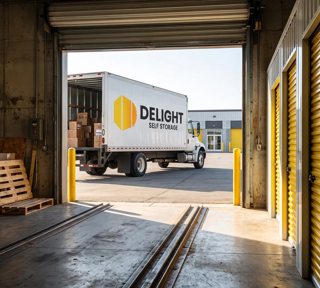 Delight Self Storage warehouse loading bay in Ras Al Khaimah