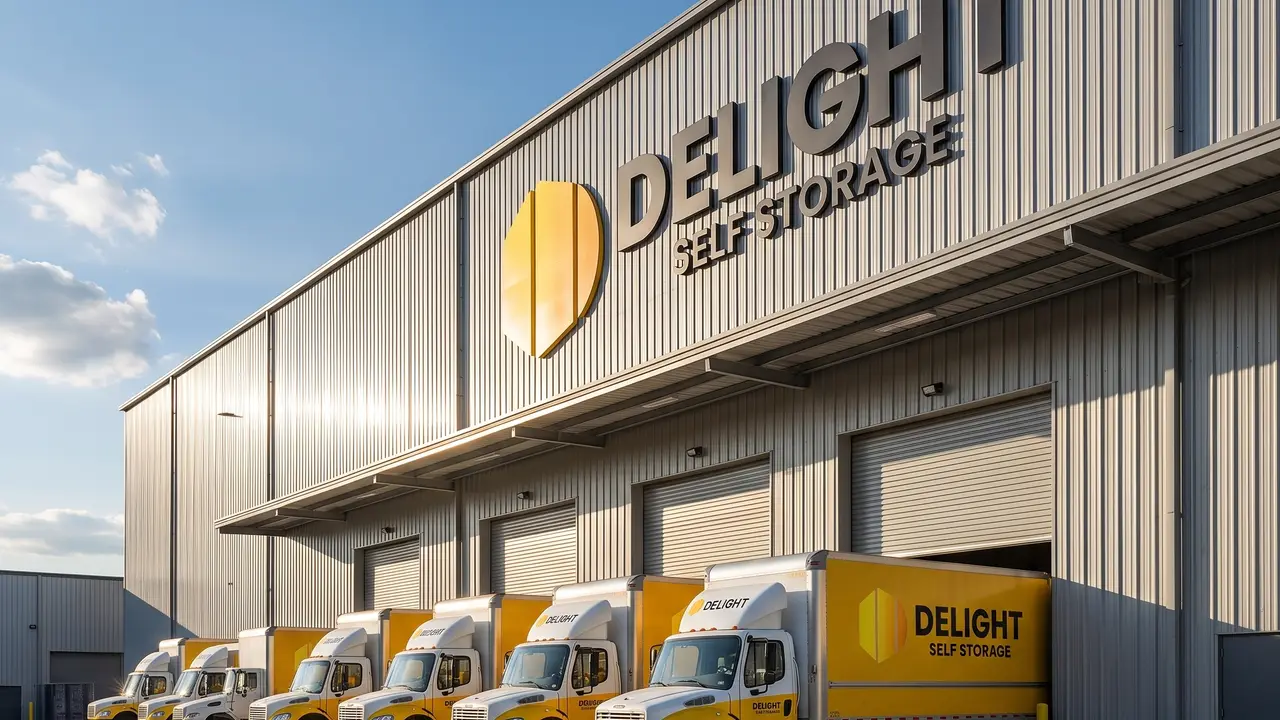 Loading bay at the Delight Self Storage warehouse in Abu Dhabi